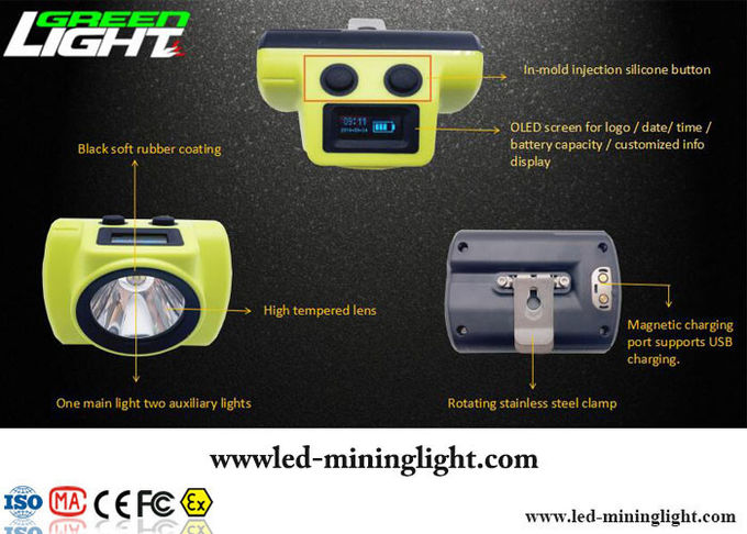 Супер яркий перезаряжаемые Headlamp взрывозащищенное 6.8Ah Li СИД - батарея 1 иона