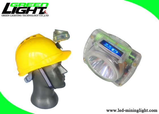 Беспроводная светодиодная горнодобывающая промышленность Headlamp Digital OLED Display 5V 2A Coal Mining Cap Lamp