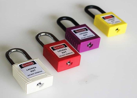 Padlocks замыкания безопасности сережки 38 Mm, Padlock безопасности ABS материальный