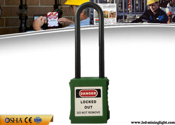Padlock замыкания безопасности Xenoy длинного нейлона Osha 76mm непроводящий