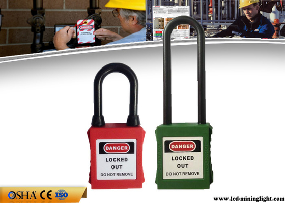Тело замка ABS с Padlocks замыкания безопасности сережки нейлона 76mm длинными