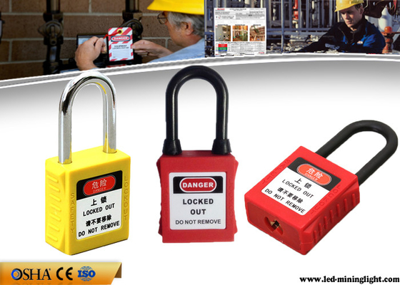 Замыкание безопасности тела замка ABS сережки нейлона Padlocks с подгонянным языком