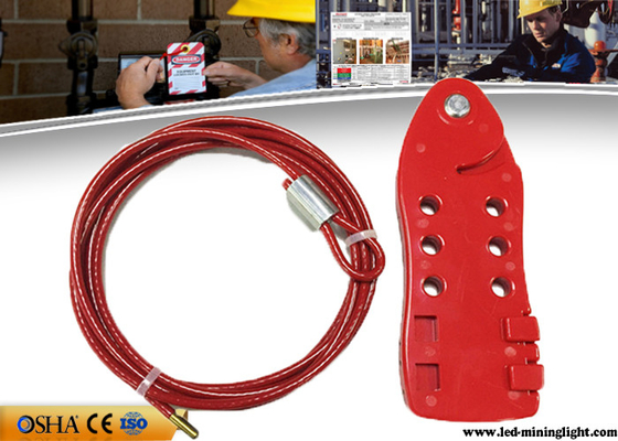 Красный кабель запирает вне кабель нержавеющей стали тела ПК Padlocks 4 частей доступные