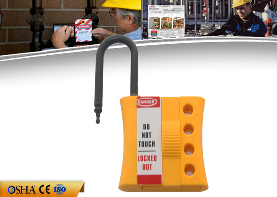 Новая непроводящая НАКЛАДКА замыкания Locknshackle 6mm нейлона ZC-K46, желтая НАКЛАДКА