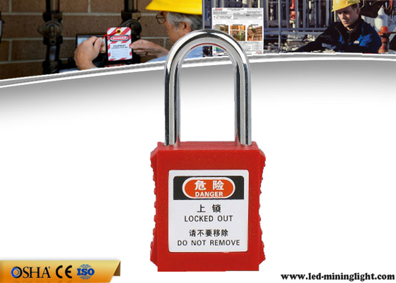 замыкание безопасности 38mm стальное профессиональное Padlocks для предупреждения опасности