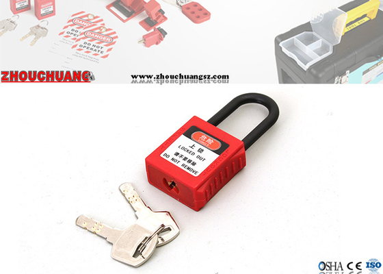 замыкание безопасности Xenoy сережки нейлона 38mm Padlocks с ключом для всех замков