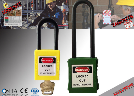 Padlock замыкания безопасности Xenoy длинного нейлона Osha 76mm непроводящий
