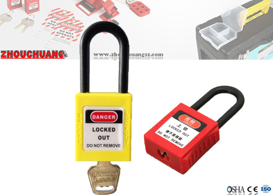 Замыкание безопасности тела замка ABS сережки нейлона Padlocks с подгонянным языком
