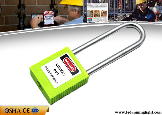 Непроводящие стальные 76mm длинные Padlocks замыкания безопасности Xenoy сережки