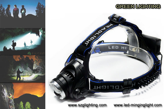 1000lumen headlamp СИД КРИ XML T6 перезаряжаемые с регулируемым освещая пятном