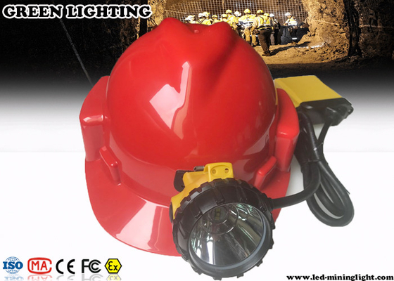 лампа крышки подземной горнорабочего 3W 10.4Ah, перезаряжаемые Headlamp СИД с предупредительным световым сигналом