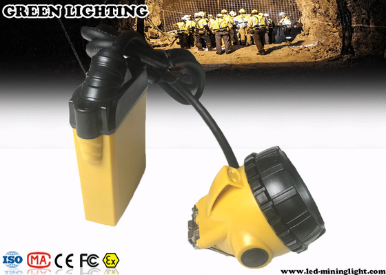 лампа крышки подземной горнорабочего 3W 10.4Ah, перезаряжаемые Headlamp СИД с предупредительным световым сигналом