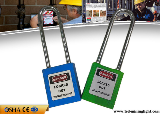 Замыкание безопасности 76 Mm стальное Padlocks с пластиковой коррозионной устойчивостью тела замка