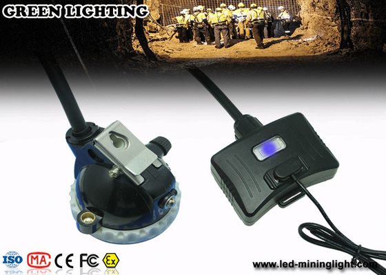 Headlamp шахтеров цвета кабеля 0.38M белый, свет трудной шляпы 8000 горнорабочих люкса IP68