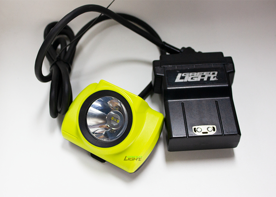 4.07W 14Ah Corded Led Mining Light IP68 Waterproof 25000lux Impact Resistant Mining Cap Lamp with OLED Screen for Coal Gold Rock Mine