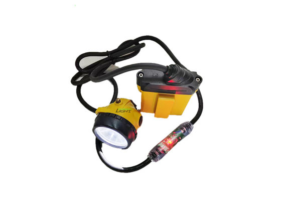 Светодиодный шахтерский фонарь безопасности 25000 люкс, 10,4 Ач, перезаряжаемая батарея SAMSUNG, шахтерский фонарь с мигающим предупредительным сигналом