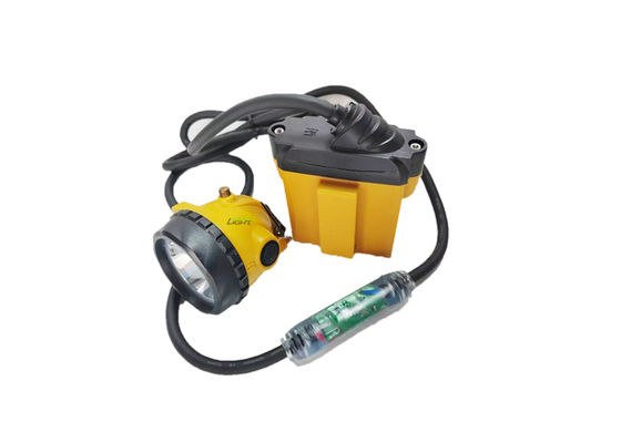 Светодиодный шахтерский фонарь безопасности 25000 люкс, 10,4 Ач, перезаряжаемая батарея SAMSUNG, шахтерский фонарь с мигающим предупредительным сигналом