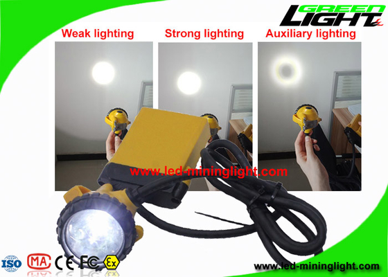 Headlamp трудной шляпы перезаряжаемые минируя 3 ватта с ровным освещая режимом 4