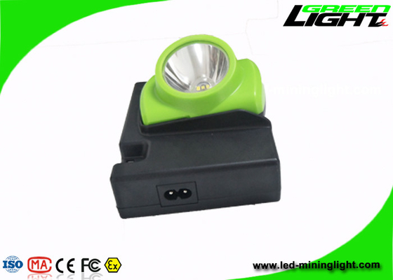 Емкости батареи Headlamp 6.4Ah СИД зеленого цвета 15000lux свет SOS лампы крышки перезаряжаемые бесшнуровой для безопасности горнорабочих