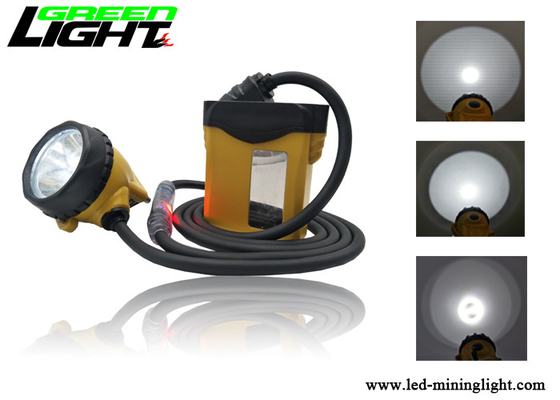 Headlamp шахтеров 3W, лампа крышки горнорабочих 25000lux 10.4Ah привязывает задний предупредительный световой сигнал