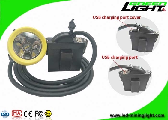 подземная крышка добычи угля 10000lux освещает зарядный кабель USB с функцией SOS