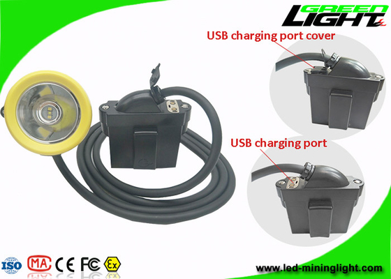 USB Headlamp горнорабочих трудной шляпы перезаряжаемые поручая 1.67W с сильной яркостью