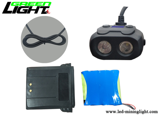 Двойным приведенная лучем минируя яркость Headlamp 15000lux высокая водоустойчивая с экраном Oled
