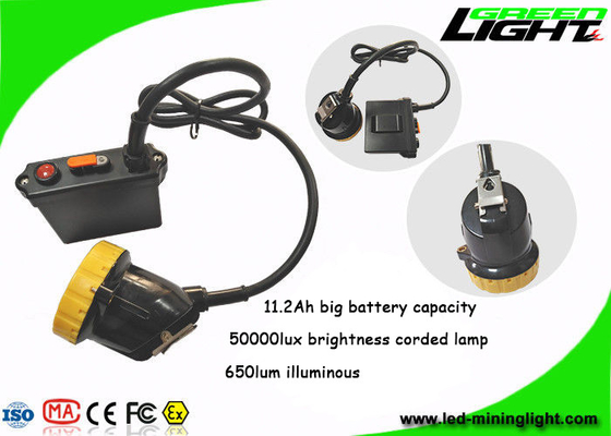 Анти- звероловство корозии минируя яркость Headlamp 50000lux наивысшей мощности светов трудной шляпы