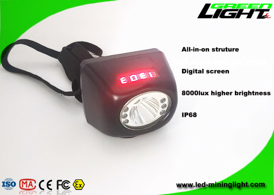 свет горнорабочих СИД Headlamp 5.7Ah 1.7W 8000lux приведенный горнорабочим подземный