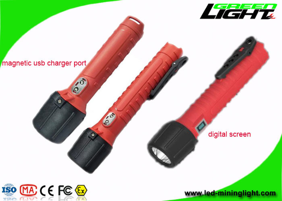 1300Lum светодиодный фонарик фонарик USB перезаряжаемый цифровой экран IP68 противовзрывной светодиодный фонарик для наружного применения