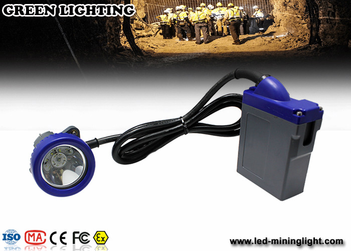 сильный свет минирования СИД 4000lux, аварийный минируя Headlamp с батареей иона 6.6Ah 3.7V Li