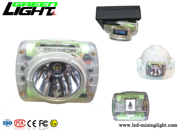 Headlamp приведенный экрана OLED водоустойчивый, бесшнуровое света трудной шляпы перезаряжаемые прозрачное