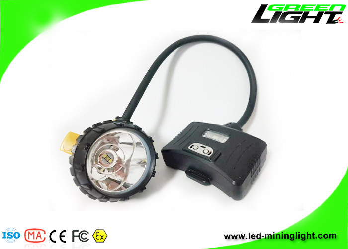 IP 68 Водонепроницаемая проводная шахтная лампа 221lum 15000Lux 6.8Ah Panasonic Battery Miner Headlight с задним сигнальным светом